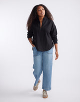 white-co-unwind-half-zip-sweater-black-womens-clothing