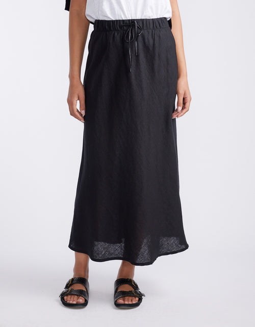 white-co_linen-slip-skirt-black-womens-clothing