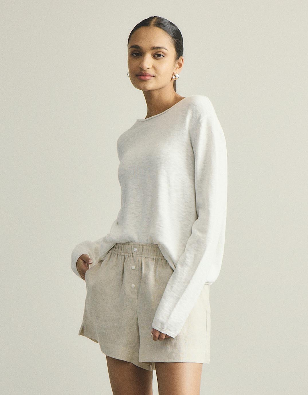 Harper Sweater - White