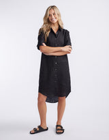 white-ftl-hettie-linen-shirt-dress-black-womens-clothing