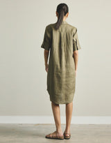 Hettie Shirt Dress - Khaki