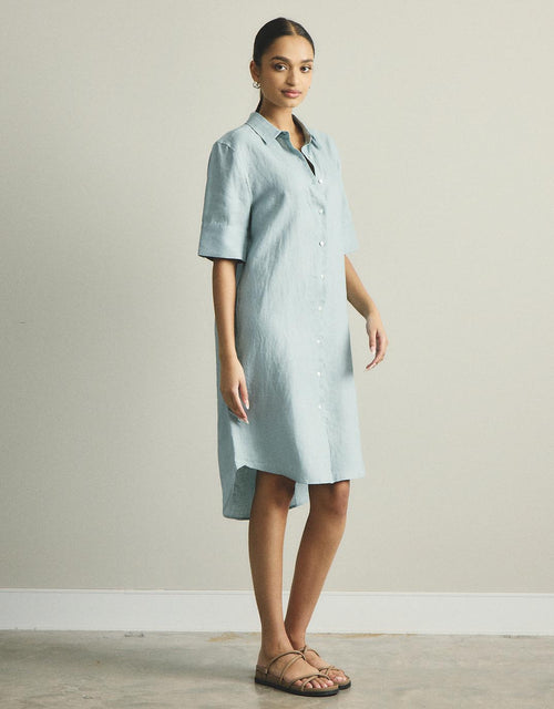 Hettie Shirt Dress - Sage