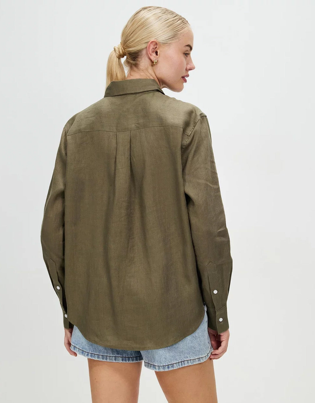 Katie Linen Shirt - Khaki