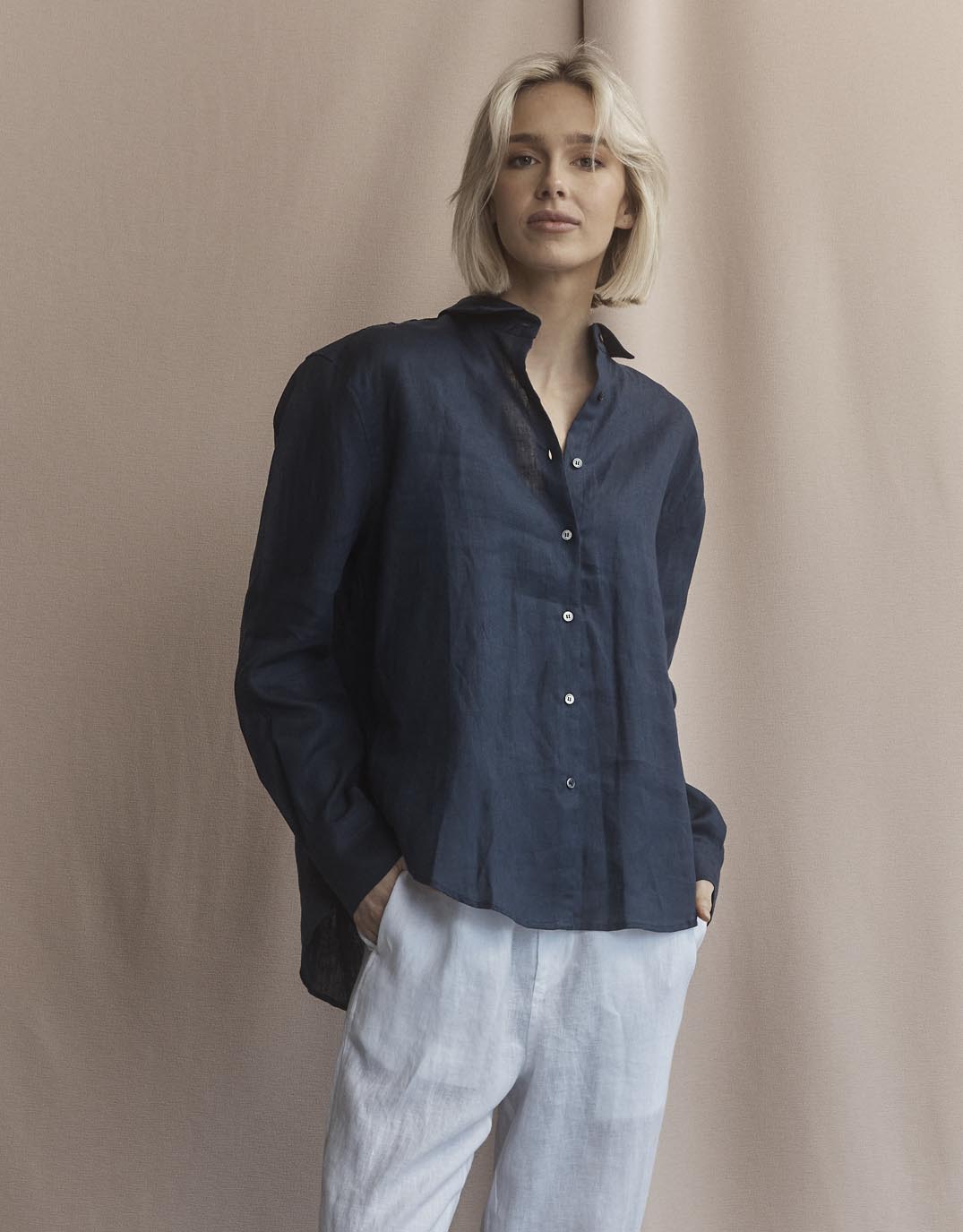 Katie Shirt - Navy