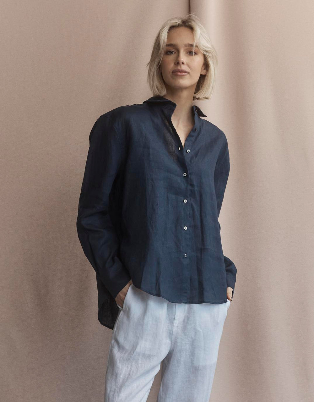 Katie Shirt - Navy