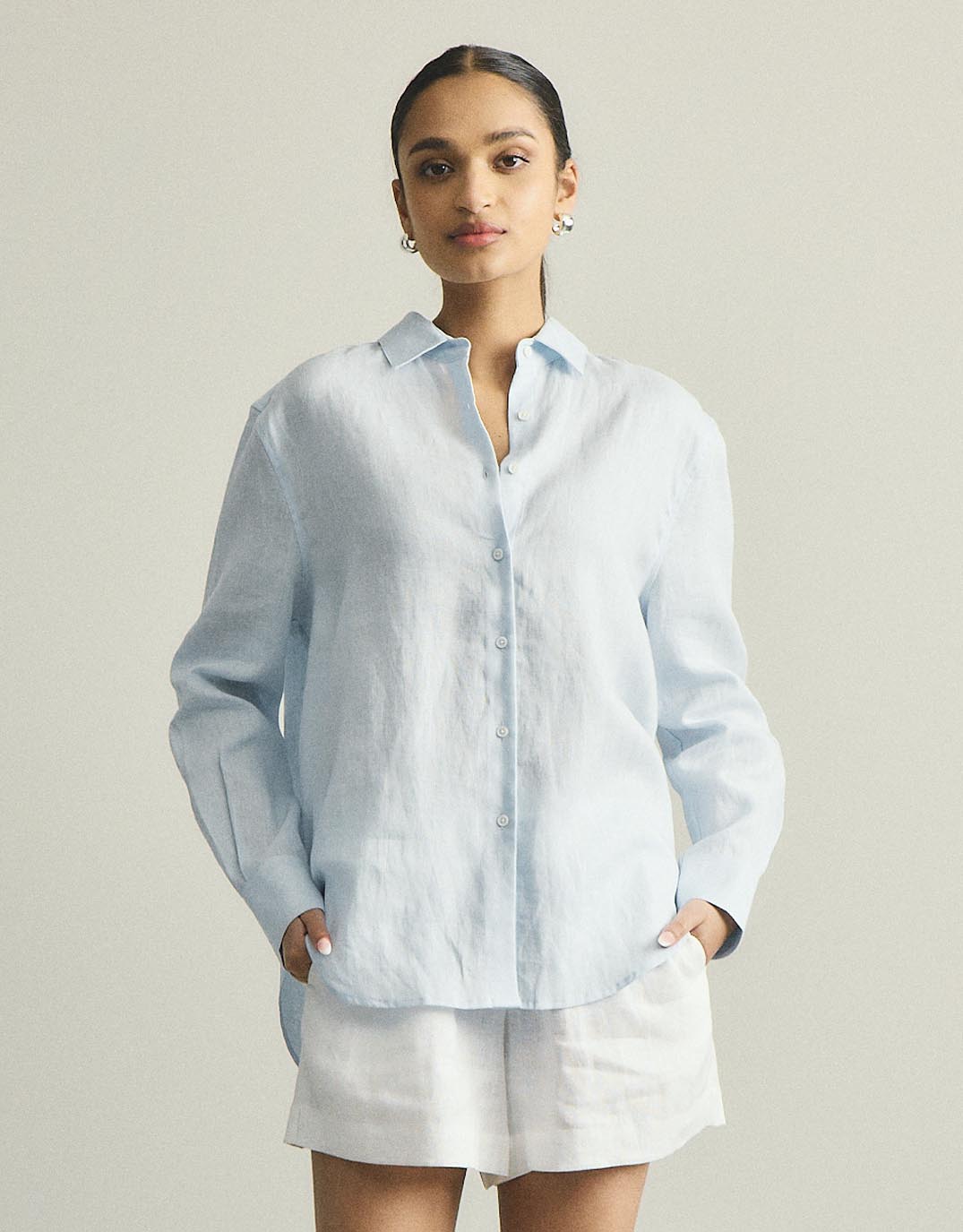 Katie Shirt - Powder Blue