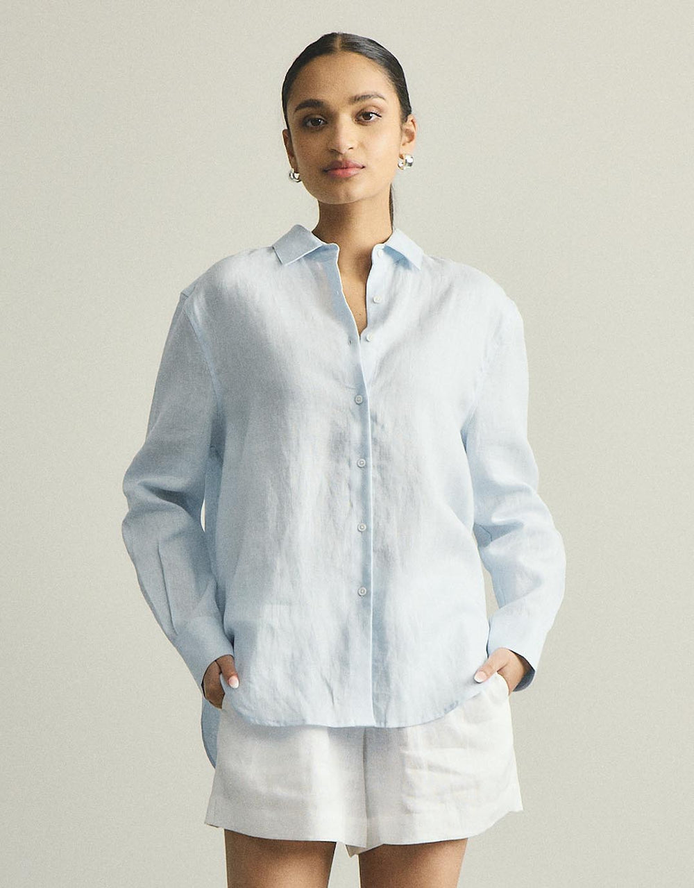 Katie Shirt - Powder Blue