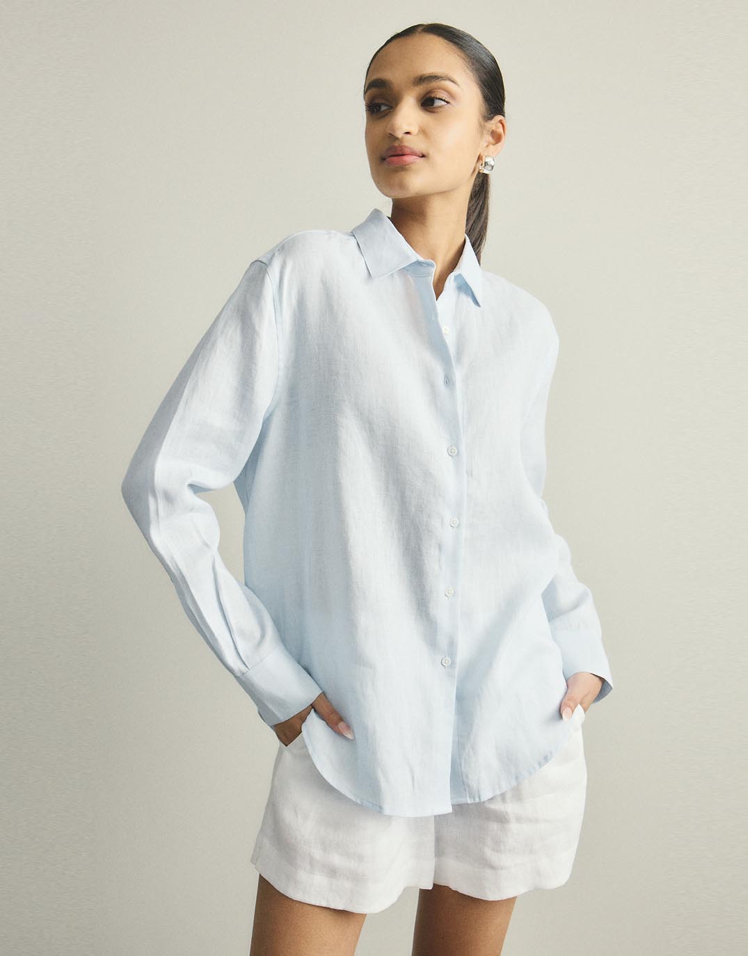 Katie Shirt - Powder Blue