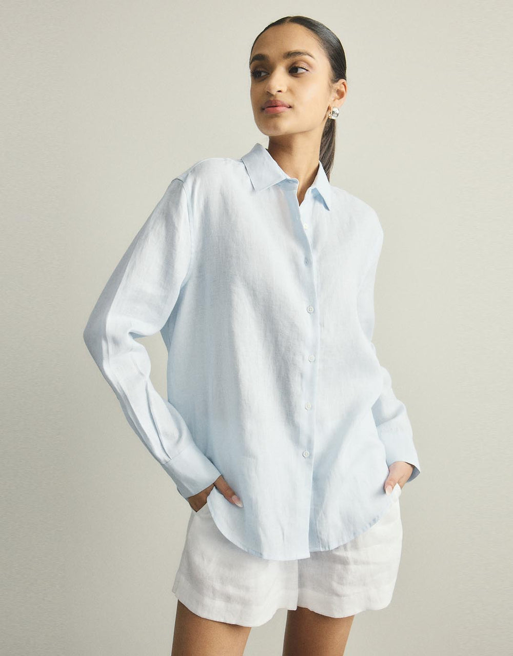 Katie Shirt - Powder Blue