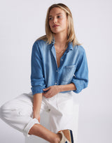 Ava Vintage Shirt - Denim