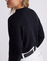 Biarritz Raw Edge Knit - Black