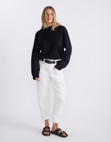 Biarritz Raw Edge Knit - Black