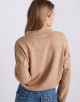 Biarritz Raw Edge Knit -  Mocha