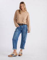 Biarritz Raw Edge Knit -  Mocha