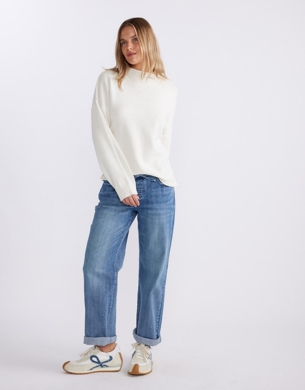 Biarritz Raw Edge Knit - White