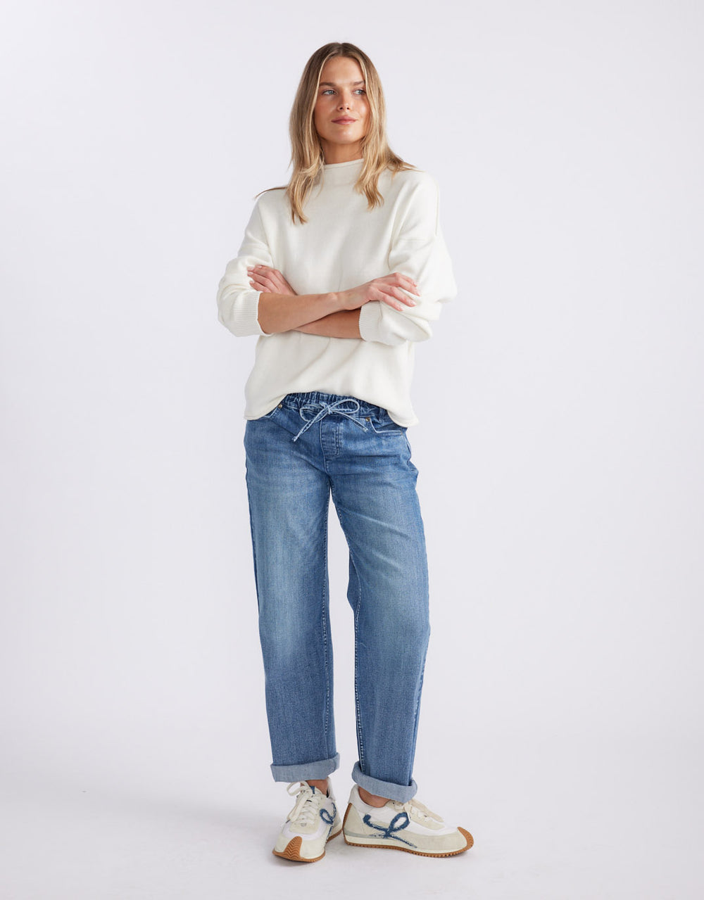 Biarritz Raw Edge Knit - White