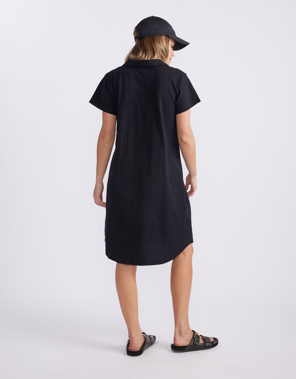 Olivia Polo Tee Dress - Black