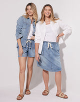 Coco Denim Skirt - Mid Wash