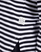Elm - Lauren Stripe Long Sleeve Tee - Black & White Stripe - White & Co Living Tops