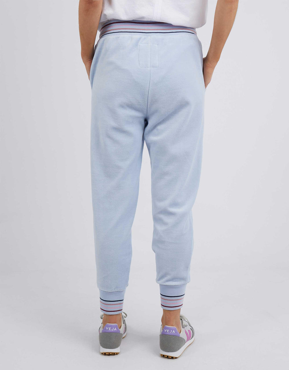 Plus Size Silvana Velour Pant - Sky Blue - White & Co Living