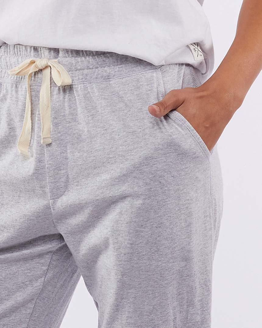 Elm - Wash Out Lounge Pants - Grey Marle - White & Co Living Pants