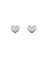 Linda Tahija Jewellery - Heart Stud Earrings - Sterling Silver - White & Co Living Accessories