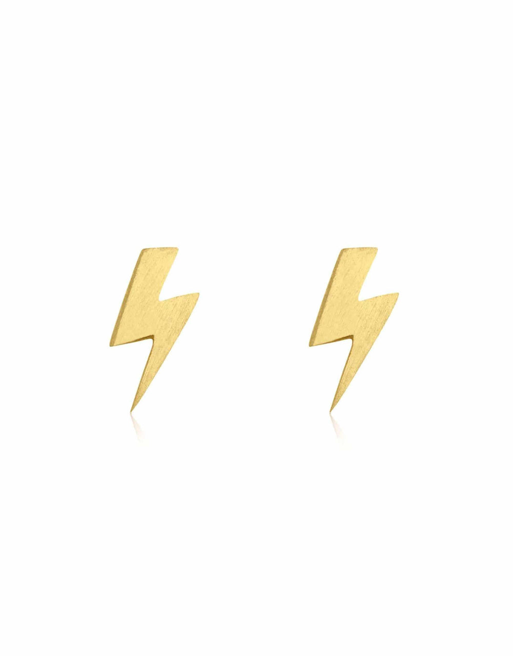 Linda Tahija Jewellery - Lightning Bolt Stud Earring - Gold - White & Co Living Accessories