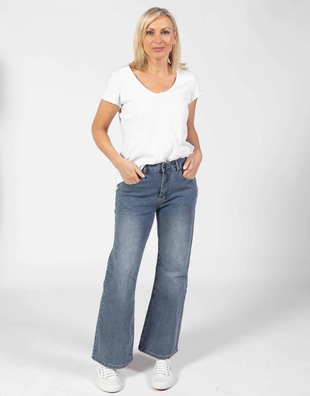 Vicki Mom Jean - Denim - White & Co Living