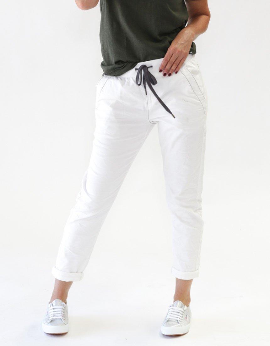 White & Co. Women's Clothing Leoni Soho Denim Jogger White